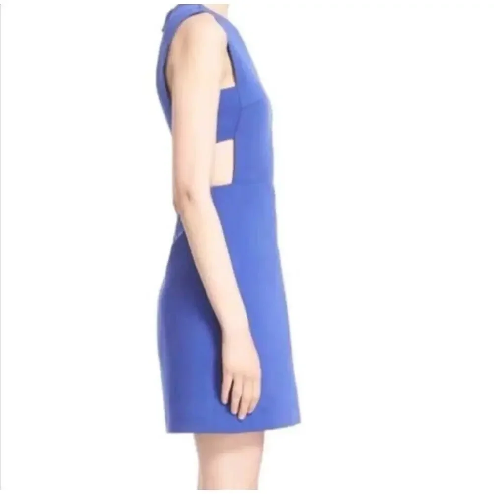 Kate spade $398 Side Cutout a-line Dress Sz 2 Blue NWT